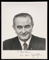 Photograph signed and inscribed by Lyndon Johnson to Pat Dorn