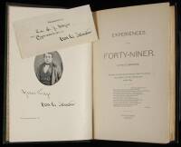 Experiences of a Forty-Niner, by...a Member of the Wagon Train First to Enter California in the Memorable Year 1849