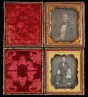 Two Daguerreotypes, One of a man with two wives
