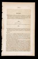 Report of the Committee... directing an inquiry into the situation of the settlements on the Pacific Ocean, and the expediency of occupying the Columbia River; accompanied with a bill to authorize the occupation of the Columbia River, &c.