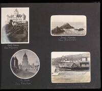 Photograph album with 216 photographs mostly of California, plus Eastern U.S. and Europe, etc.