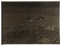 4 Photographic negatives of a "China Clipper" flying boat over the San Francisco Bay