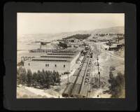 Group of 8 silver photographs of Richmond, California, including Winehaven, world's largest winery
