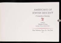 Americans of Jewish Descent: A Compendium of Genealogy