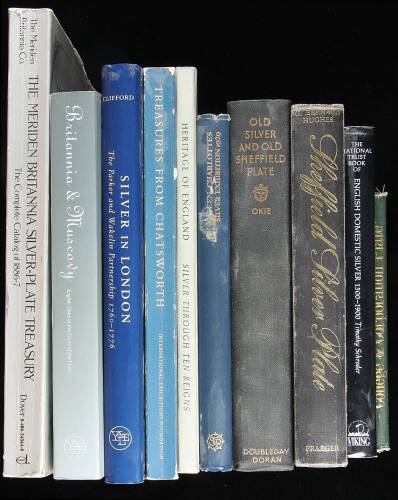 Large collection of books on British Silver