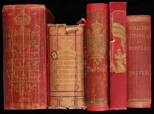 Group of 19th century works on Heraldry, Peerage, etc.
