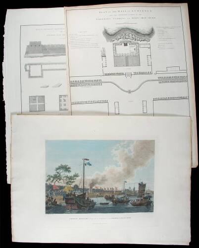 Lot of 4 copper-engravings