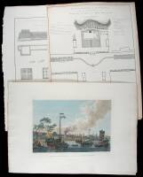 Lot of 4 copper-engravings