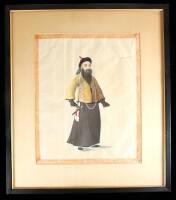 Oil painting of Chinese man