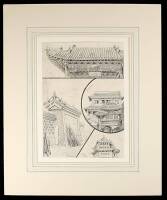Studies of Peking and Tientsin - original pencil drawing