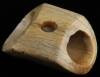 Carved ivory Japanese netsuke of a mask - 2