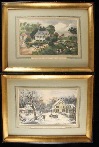 American Homestead – Summer & Winter – 2 prints