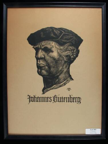 Johannes Gutenberg woodcut