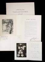 Small group of Ansel Adams ephemera