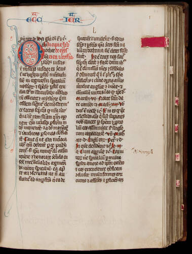 Opera - manuscript in Latin on vellum