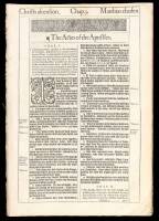 The Actes of the Apostles, from the 1613 folio King James Bible