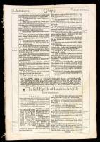 The First Epistle of Paul the Apostle to the Corinthians, from the 1613 folio King James Bible