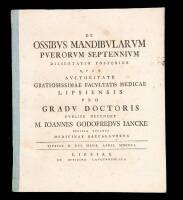 De Ossibus Mandibularum Puerorum Septennium Dissertatio Posterior...Pro Gradu Doctoris