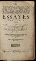 Essayes Written in French by Michael Lord of Montaigne ... done into English, according to the last French edition, by John Florio