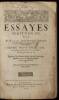 Essayes Written in French by Michael Lord of Montaigne ... done into English, according to the last French edition, by John Florio