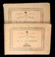 Oeuvres de W.A. Mozart. Cahier 5 & Cahier 6