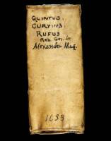 De Rebus Gestis Alexandri Magni [bound with] Historiae Romanae Epotomae...