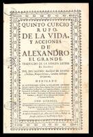 De la Vida y Acciones de Alexandro el Grande