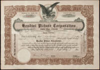 Certificate for 20 Shares in the Houdini Picture Corporation