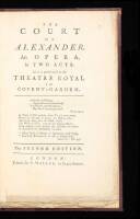 The Court of Alexander. An Opera in Two Acts. As it is performed at the Theatre Royal in Covent Garden.