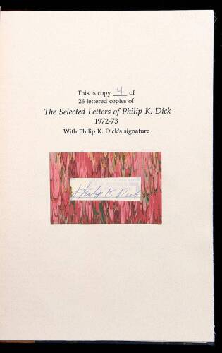 The Selected Letters of Philip K. Dick, 1972-1973. [Volume II]