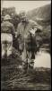 Photo of Zane Grey trout fishing in New Zealand, hand notation on rear by Grey