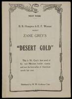 Desert Gold - playbill program