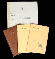 Zane Grey: The Man and His Work - 3 different copies from Zane Grey estate