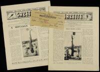 The N.S.W. Rod Fishers Society’s Gazette – 2 issues, plus signed check