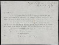 Typed letter signed by Charmian London