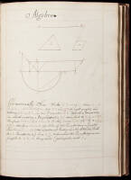 Manuscript text of mathematics, primarily algebra and geometry