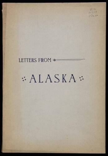 Letters From Alaska and the Pacific Coast