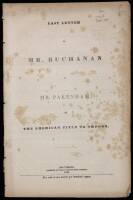 Last Letter of Mr. Buchanan to Mr. Pakenham, on the American Title to Oregon