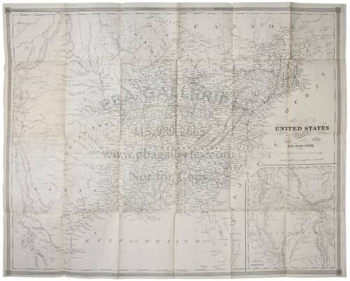 Map of the United States to Accompany Doggett's Rail Road Guide