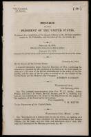 Message from the President of the United States...relative to British Establishments on the Columbia, and the state of the fur trade, &c.