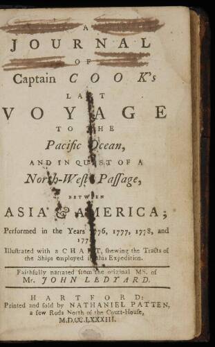 A Journal of Captain Cook's Last Voyage to the Pacific Ocean, and in Quest of a North-West Passage, Between Asia and America; Performed in the Years 1776, 1777, 1778, and 1779