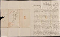 Autograph Letter Signed - 1842 Traveling daguerreotypist in Gettysburg