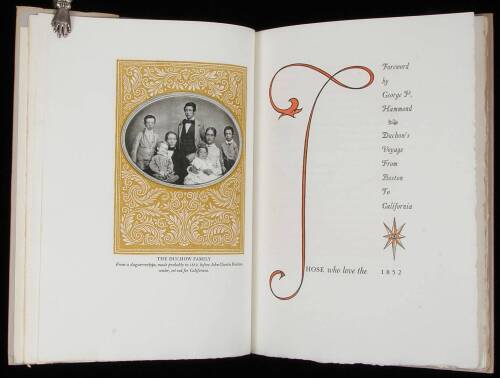 The Duchow Journal. A Voyage from Boston to California 1852