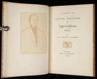A Journey to Lower Oregon and Upper California, 1848-49