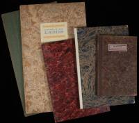 Lot of 5 volumes printed by John Henry Nash