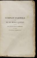 Complot d'Arnold et de Sir Henry Clinton, Contre les &Eacute;tats-Unis d'Am&eacute;rique et Contre le G&eacute;n&eacute;ral Washington. Septembre 1780