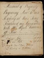 Manuscript Account Book of a Massachusetts Tannery