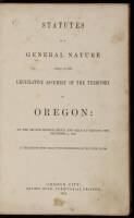 Statutes of a General Nature Passed by the Legislative Assembly of the Territory of Oregon...