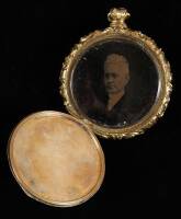 Daguerreotype and tintype housed in gold locket