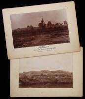 Two albumen photographs of Shaws Flat, Tuolumne County, California